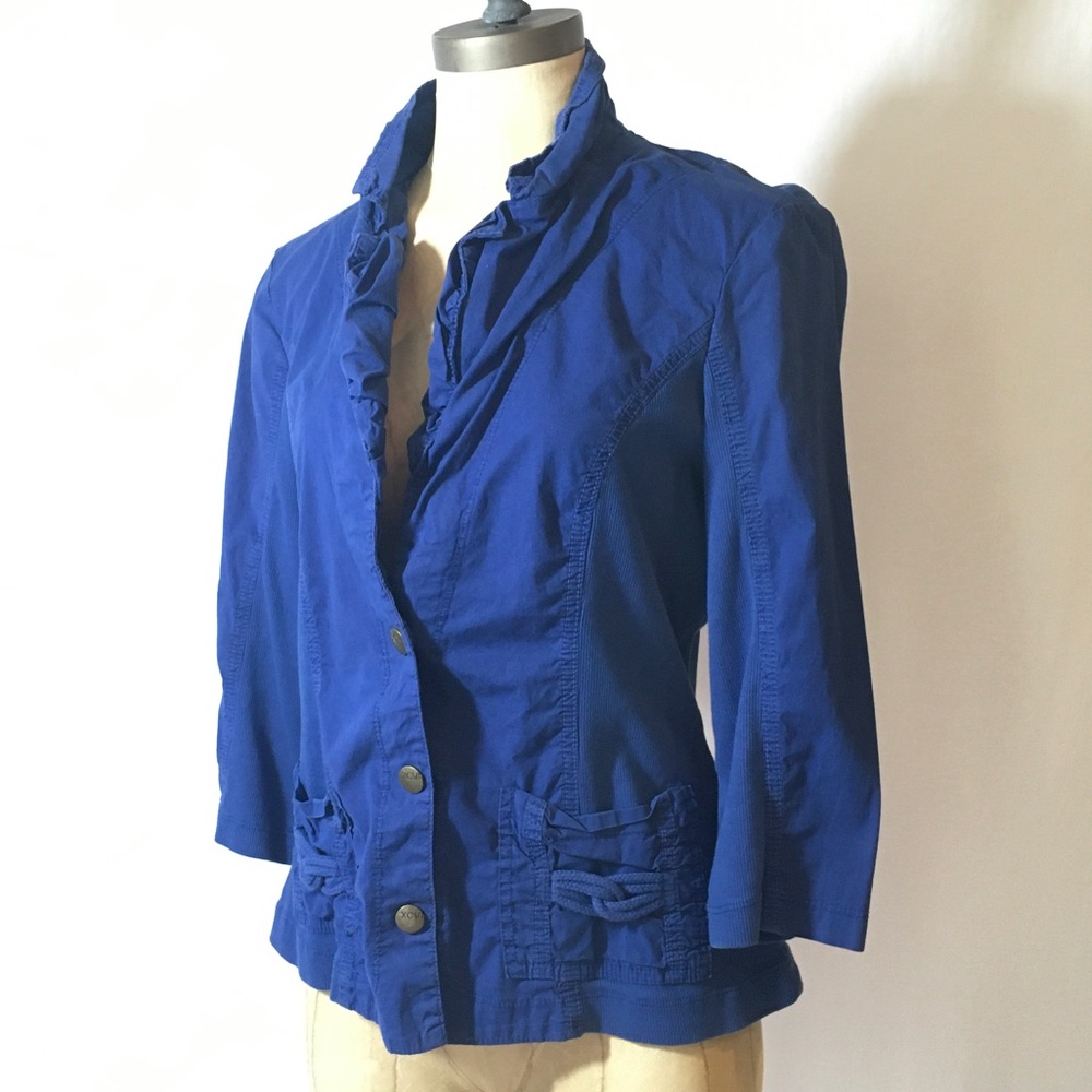 XCVI Contrast Panel Rope Snap Jacket - Picture 6 of 14